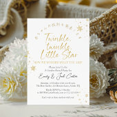 Twinkle Little Star Geslacht onthult wit goud Kaart