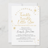 Twinkle Little Star Geslacht onthult wit goud Kaart (Voorkant)