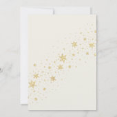 Twinkle Little Star Geslacht onthult wit goud Kaart (Achterkant)