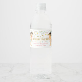 Twinkle Little Star Geslacht Reveal Baby Waterfles Etiket