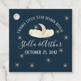 Twinkle Little Star Geslacht Reveal - Celestial Bedankjes Labels