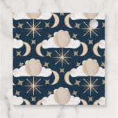 Twinkle Little Star Geslacht Reveal - Celestial Bedankjes Labels (Achterkant)