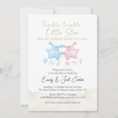 Twinkle Little Star Geslacht Reveal Coquette Bow Kaart (Voorkant)