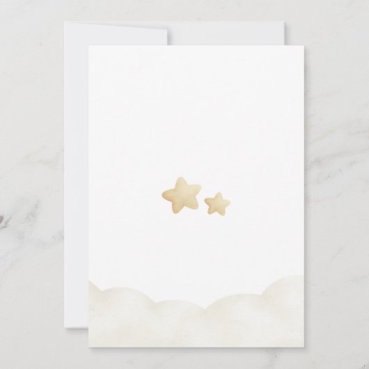 Twinkle Little Star Geslacht Reveal Coquette Bow Kaart (Achterkant)