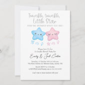 Twinkle Little Star Geslacht Reveal Kawaii Pink Bl Kaart (Voorkant)