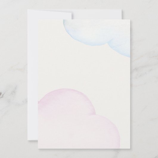 Twinkle Little Star Geslacht Reveal Pastelhalvemaa Kaart (Achterkant)