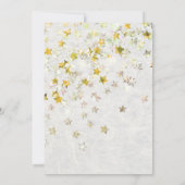 Twinkle Little Star Geslacht Reveal Retro Glitter Kaart (Achterkant)