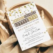 Twinkle Little Star Geslacht Reveal Retro Glitter Kaart