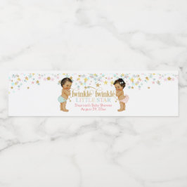 Twinkle Little Star Geslachtsopenbaring Etnisch Waterfles Etiket