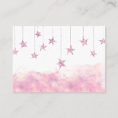 Twinkle Little Star Girl Book for Baby Shower Game Informatiekaartje (Achterkant)