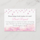 Twinkle Little Star Girl Book for Baby Shower Game Informatiekaartje (Voorkant)