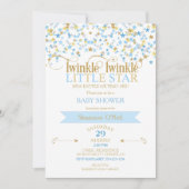 Twinkle Little Star Gold & Baby Blauw Kaart (Voorkant)