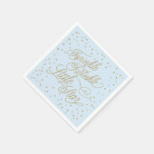 Twinkle Little Star Gold & Blue Baby shower Servetten (Hoek)