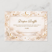 Twinkle Little Star Gold Diapper Raffle Informatiekaartje (Voorkant)