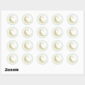 Twinkle Little Star Gold Moon Sticker Mint (Vel)