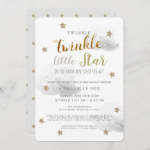 Twinkle Little Star Grey Drive-by Baby shower