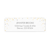 Twinkle Little Star | Grijze labels voor retouradr (Voorkant)