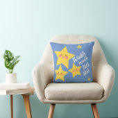 Twinkle Little Star Happy Yellow Stars Kussen (Stoel)