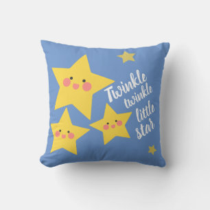Twinkle Little Star Happy Yellow Stars Kussen