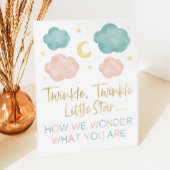 Twinkle Little Star Hoe we over gender discussiëre Reclamebord Met Voetstuk