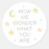 Twinkle Little Star Hoe we over gender discussiëre Ronde Sticker (Voorkant)