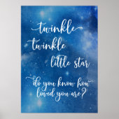 Twinkle Little Star Hoeveel Word Je Bemind? Poster (Voorkant)