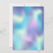 Twinkle Little Star Holographic Baby shower Kaart (Achterkant)