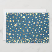 Twinkle Little Star Jongen 1e Verjaardag Save The Date (Achterkant)