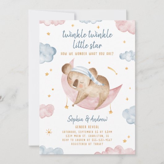 Twinkle Little Star Kaart (Voorkant)