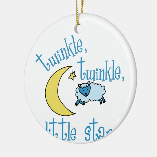 Twinkle Little Star Keramisch Ornament (Links)