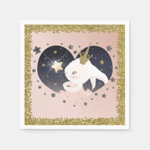 Twinkle Little Star Konijn Peuter Baby Shower Servet