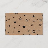 Twinkle Little Star Kraft Luier Raffle Ticket Informatiekaartje (Achterkant)