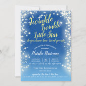 Twinkle Little Star Krijtbord Sparkle Kaart (Voorkant)