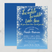 Twinkle Little Star Krijtbord Sparkle Kaart (Voorkant / Achterkant)