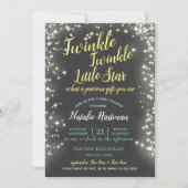 Twinkle Little Star Krijtbord Sparkle Kaart (Voorkant)
