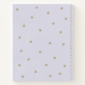 Twinkle Little Star Lavender Baby shower Guestbook Notitieboek (Achterkant)