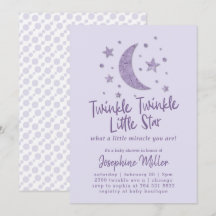 Twinkle Little Star Lavender Baby shower