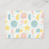 Twinkle Little Star Luier Raffle Baby shower Informatiekaartje (Achterkant)