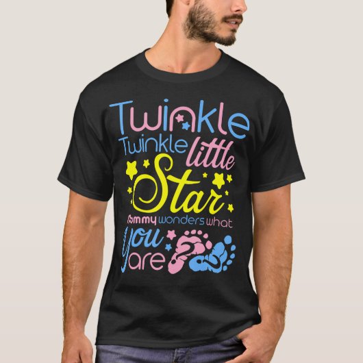 Twinkle Little Star Mama vraagt zich af wat je ben T-shirt (Voorkant)