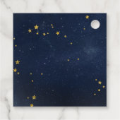 Twinkle Little Star Moon & Back Dank je wel Bedankjes Labels (Achterkant)