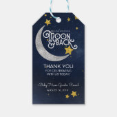 Twinkle Little Star Moon & Back Dank je wel Cadeaulabel (Voorkant)