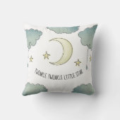 Twinkle Little Star Moon en sterren Kussen (Achterkant)