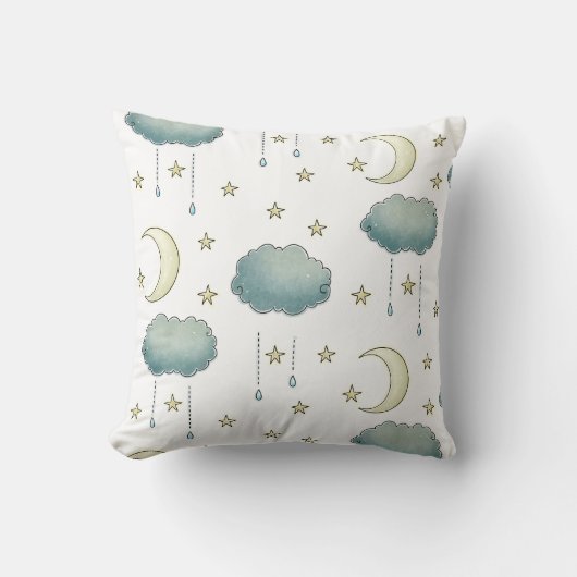 Twinkle Little Star Moon en sterren Kussen (Voorkant)