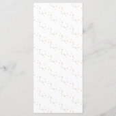 Twinkle Little Star Moon Roze Baby shower Menu (Achterkant)