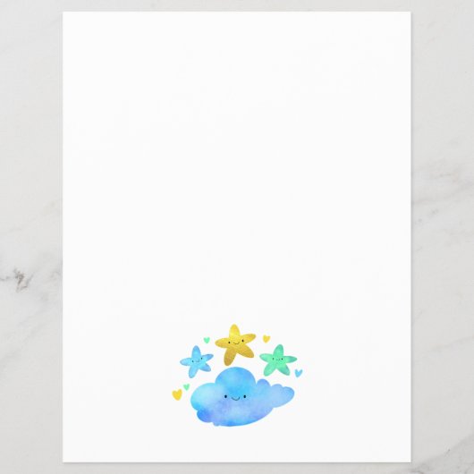 Twinkle Little Star Music Party Game Baby shower Flyer (Achterkant)