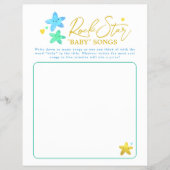 Twinkle Little Star Music Party Game Baby shower Flyer (Voorkant)