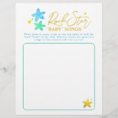 Twinkle Little Star Music Party Game Baby shower Flyer (Voorkant)