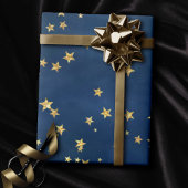 Twinkle Little Star | Navy Blue Copper Gold Dust Cadeaupapier