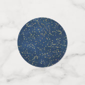 Twinkle Little Star | Navy Blue Copper Gold Dust Confetti (Kleine voorkant)