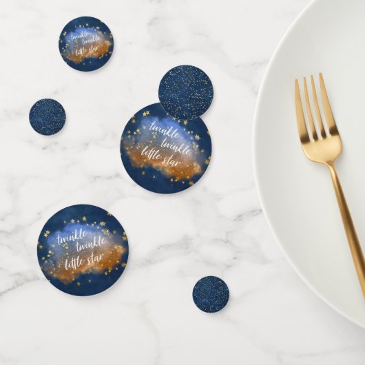 Twinkle Little Star | Navy Blue Copper Gold Dust Confetti (Groep)